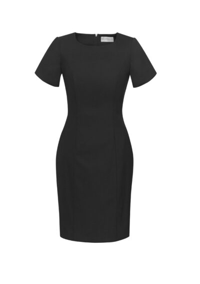 Alternative view of Womens Comfort Wool Stretch Short Sleeve Shift Dress