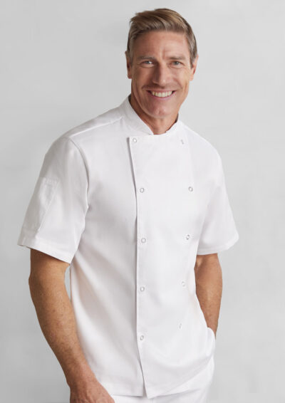 Mens Zest Short Sleeve Chef Jacket