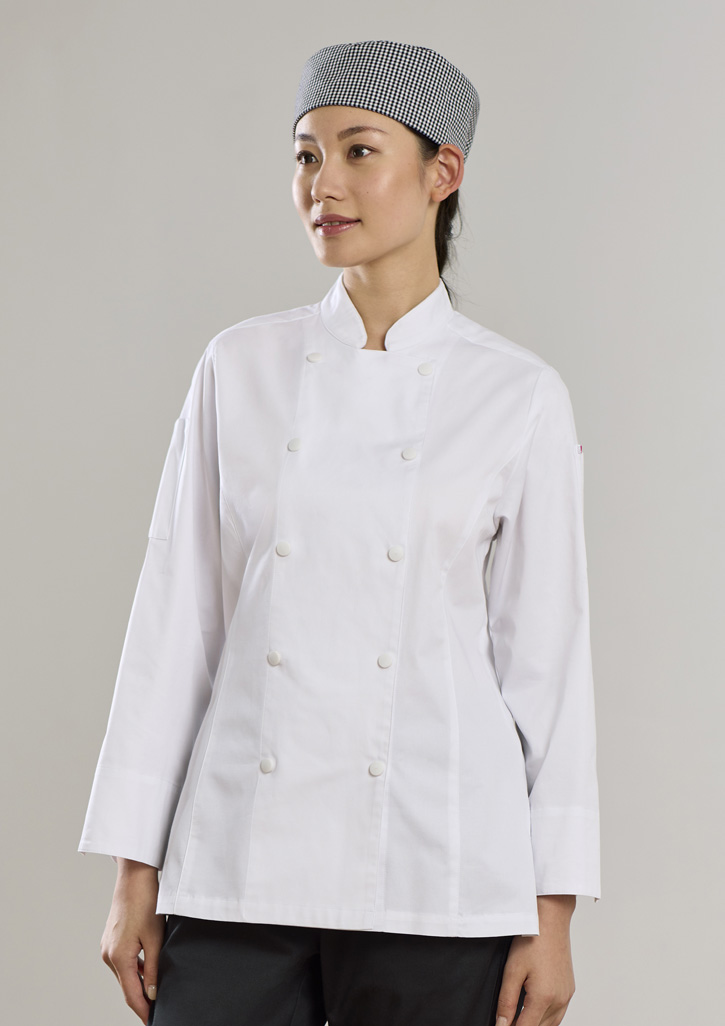 Womens Gusto Long Sleeve Chef Jacket - Image 9