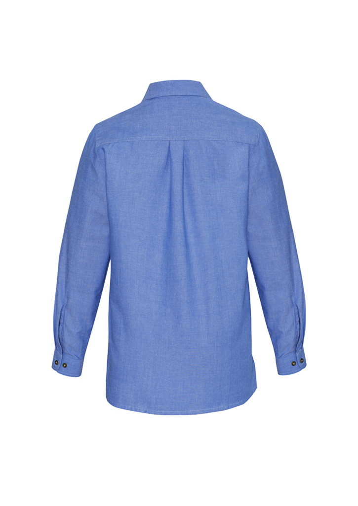 Womens Chambray Long Sleeve Shirt - Image 3