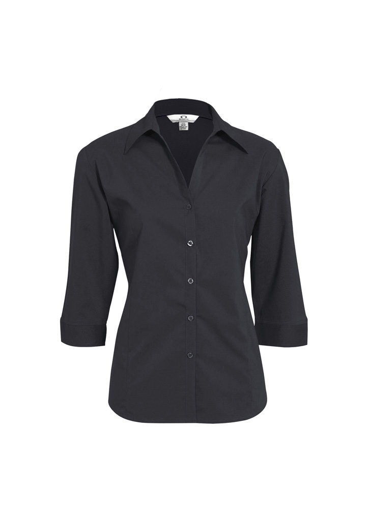Womens Metro 3/4 Sleeve Shirt - Image 3