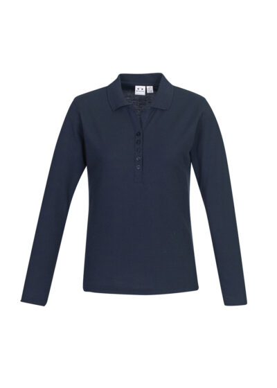 Womens Crew Long Sleeve Polo - Image 4