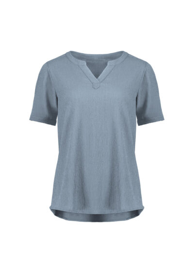 Alternative view of Womens Ruche Short Sleeve Blouse