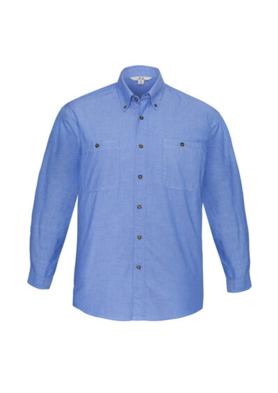 Alternative view of Mens Chambray Long Sleeve Shirt