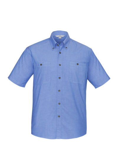 Alternative view of Mens Chambray Short Sleeve Shirt
