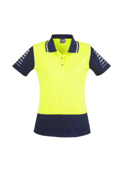 Womens Hi Vis Zone Short Sleeve Polo