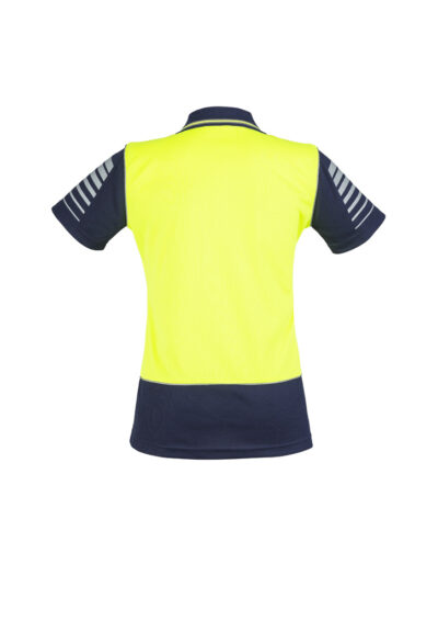 Alternative view of Womens Hi Vis Zone Short Sleeve Polo