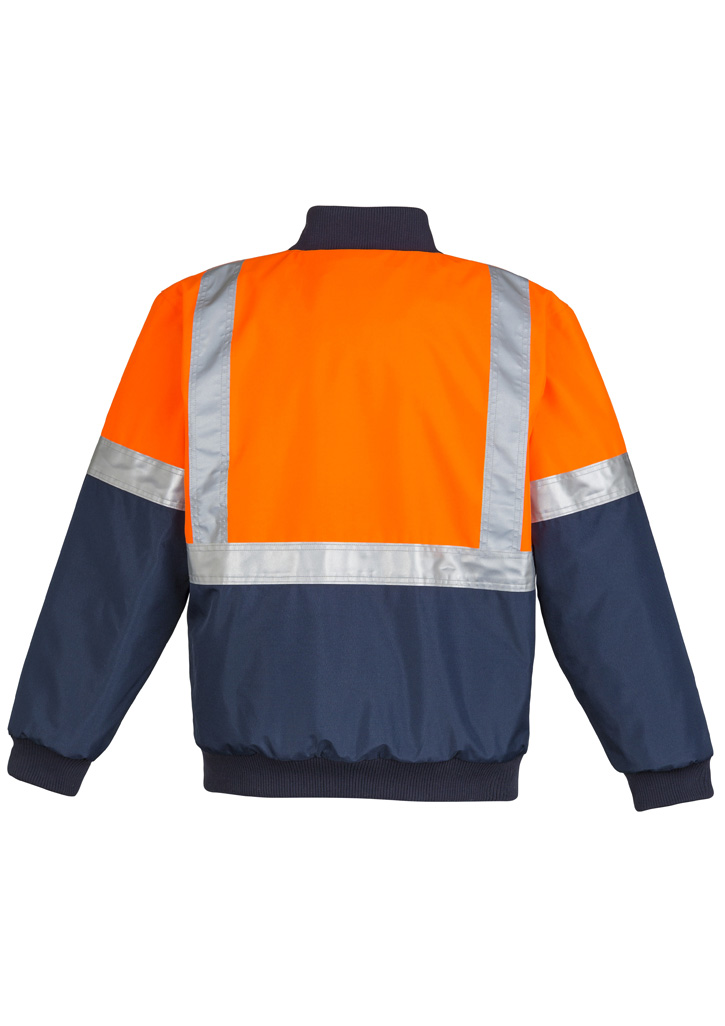 Mens Hi Vis Quilted Flying Jacket - Image 2