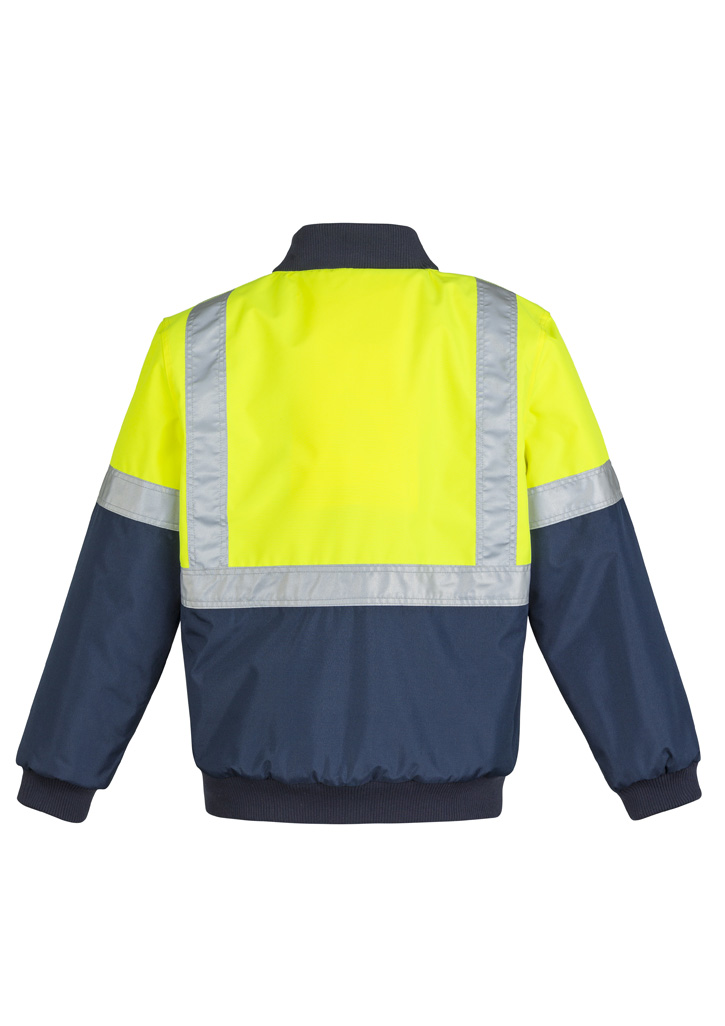 Mens Hi Vis Quilted Flying Jacket - Image 5