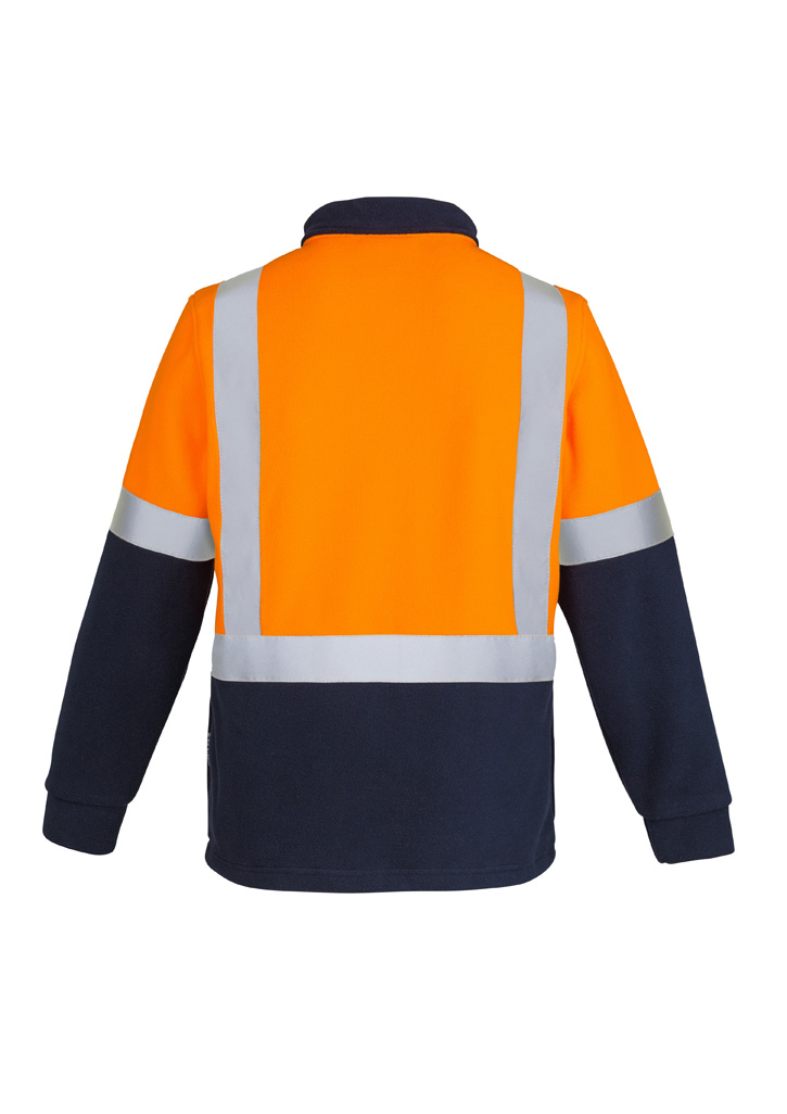 Unisex Hi Vis Polar Fleece Pullover - Shoulder Taped - Image 4