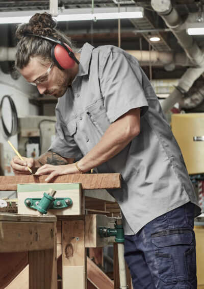 Mens Lightweight Tradie Short Sleeve Shirt