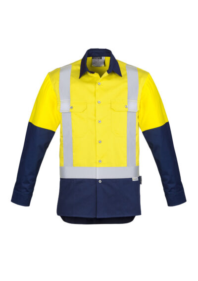 Mens Industrial Long Sleeve Shirt - Shoulder Taped