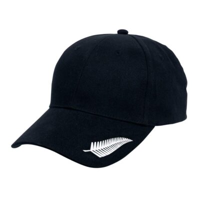 SILVER FERN CAP BLACK