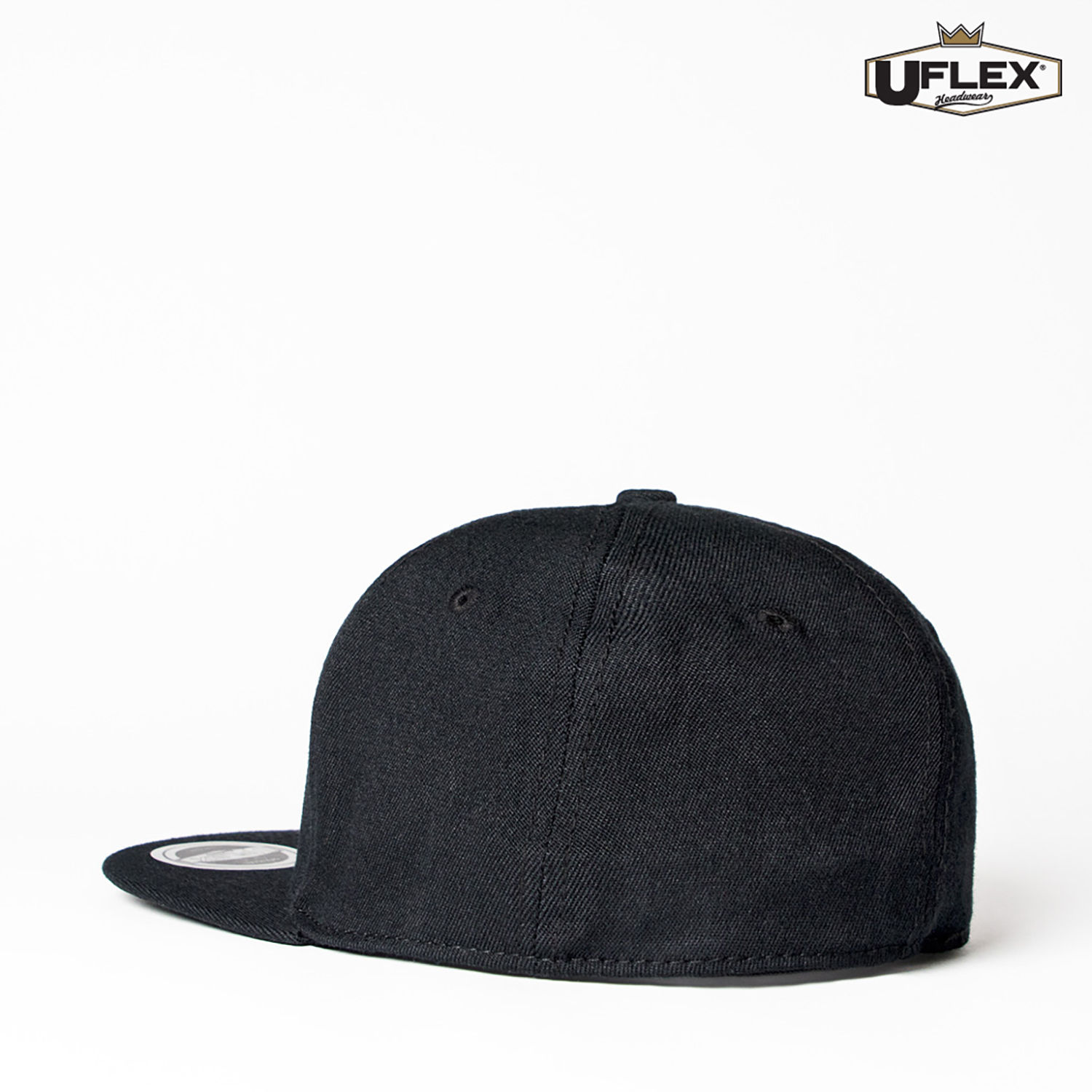 U15604 UFlex Adults Flat Peak 6 Panel Fitted - Image 3