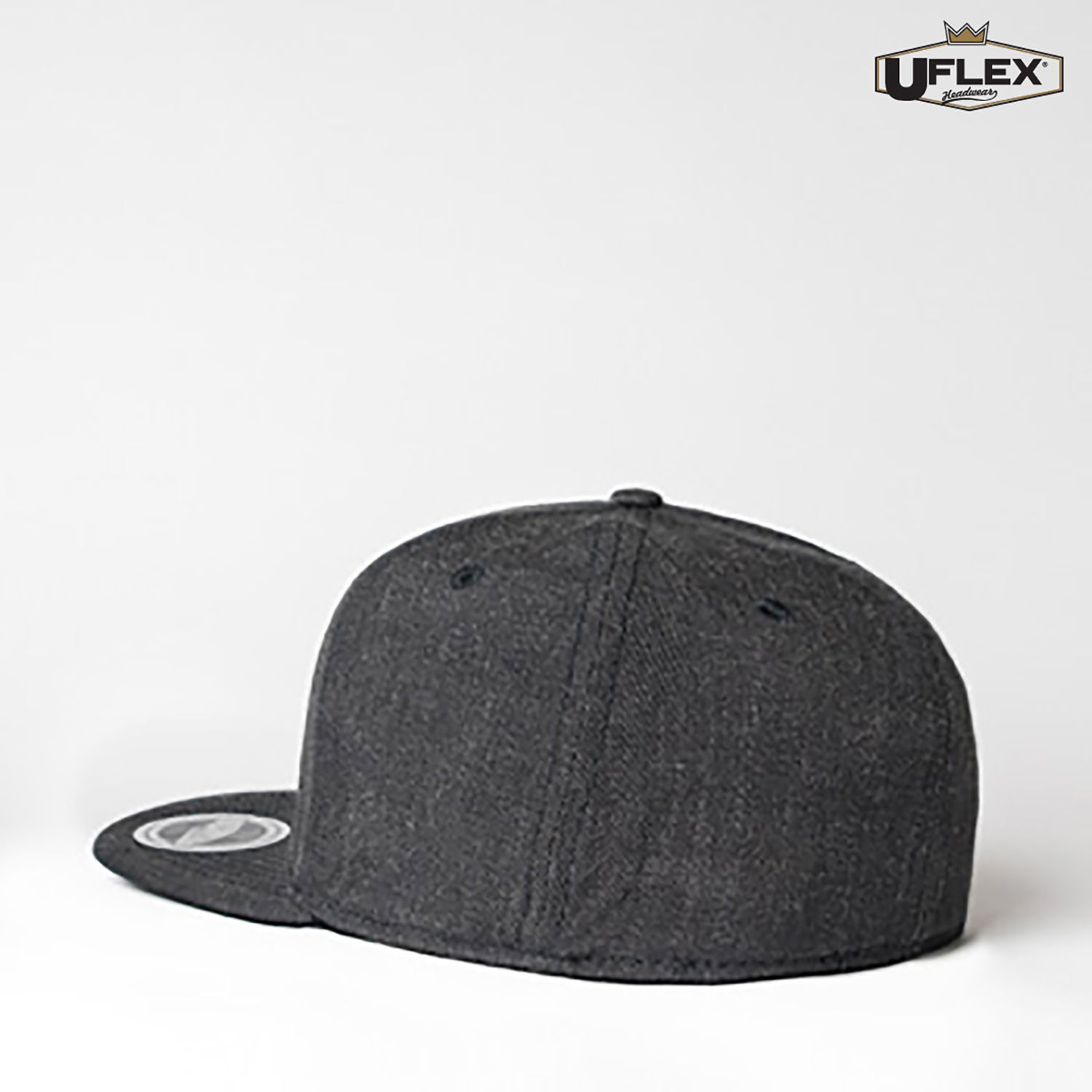 U15604 UFlex Adults Flat Peak 6 Panel Fitted - Image 5