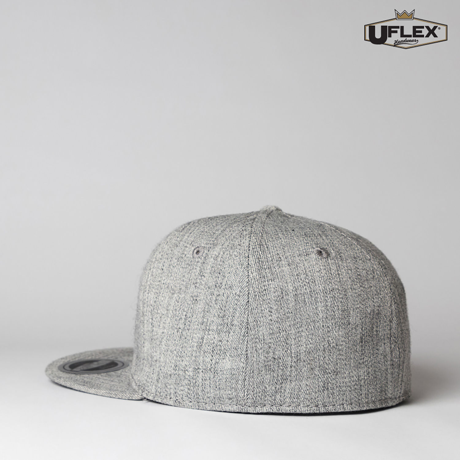 U15604 UFlex Adults Flat Peak 6 Panel Fitted - Image 7